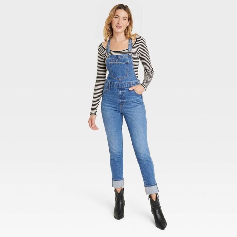 Women's Blue Denim Overalls